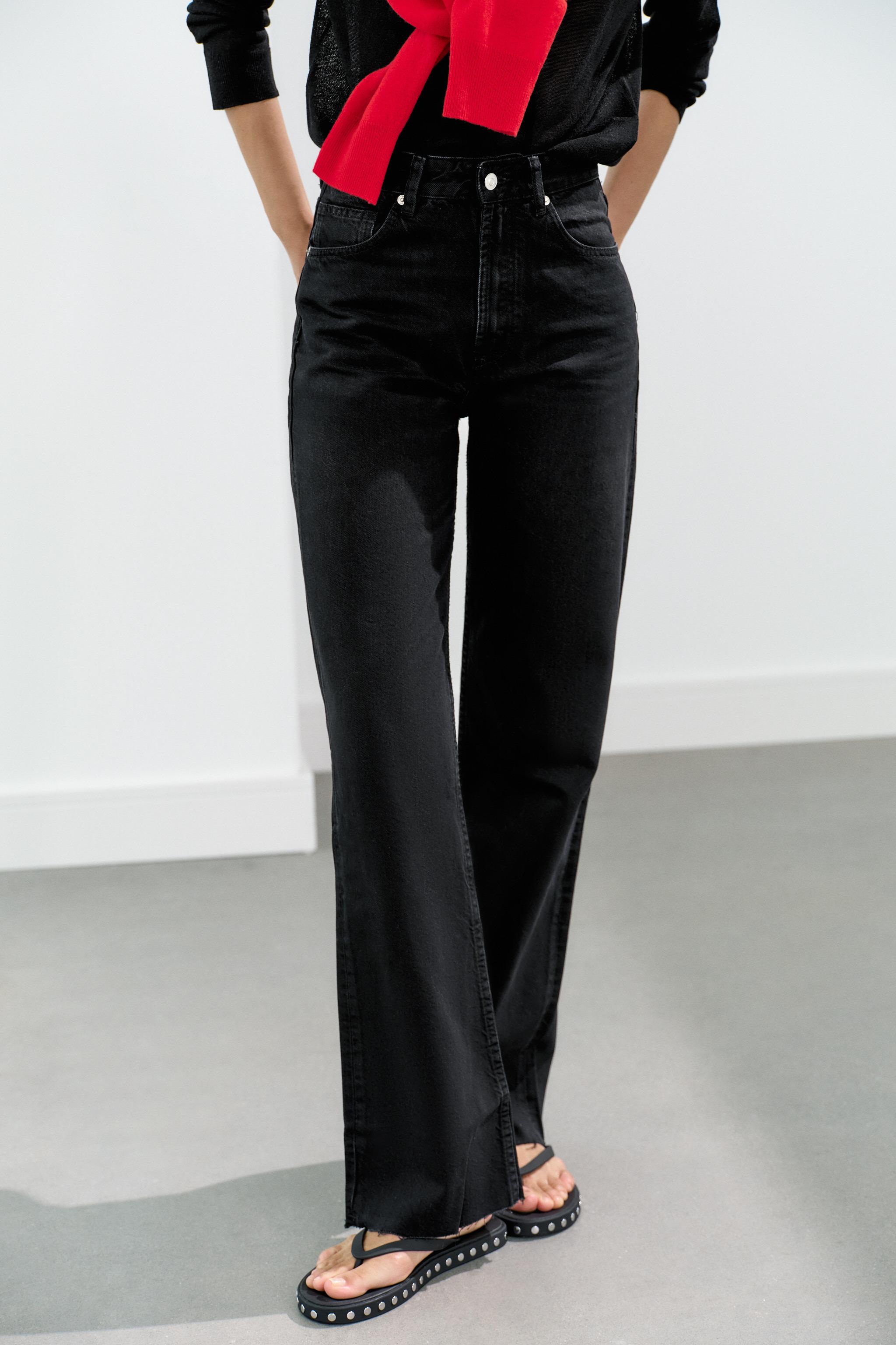 JEAN TRF WIDE LEG TAILLE HAUTE
